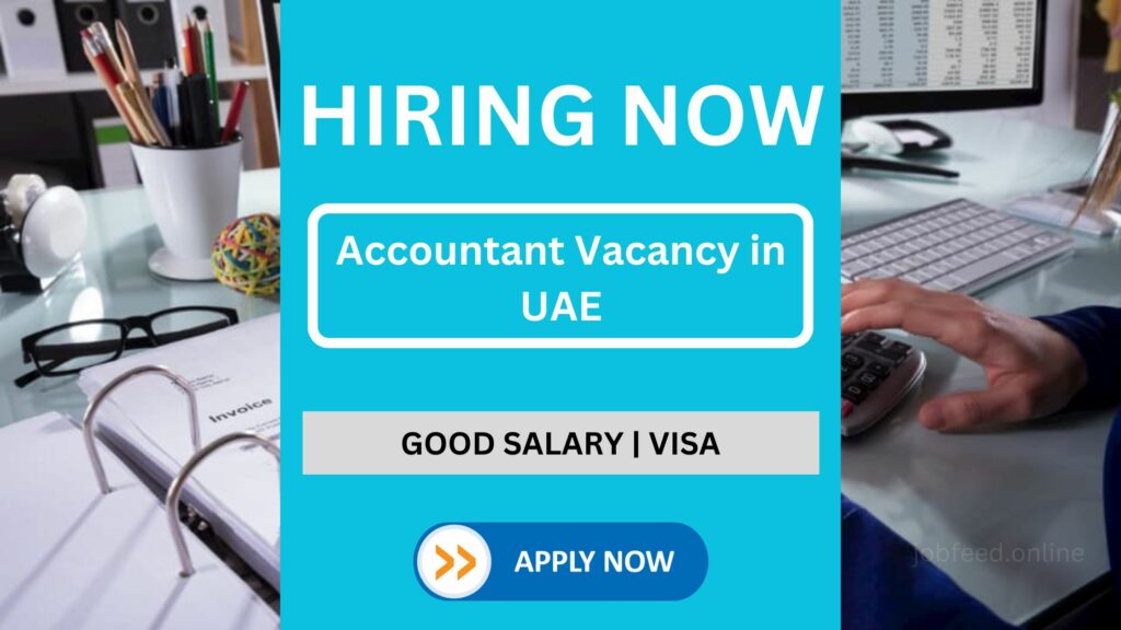 Accountant Vacancy in UAE - Apply CA Inter Qualified Candidates