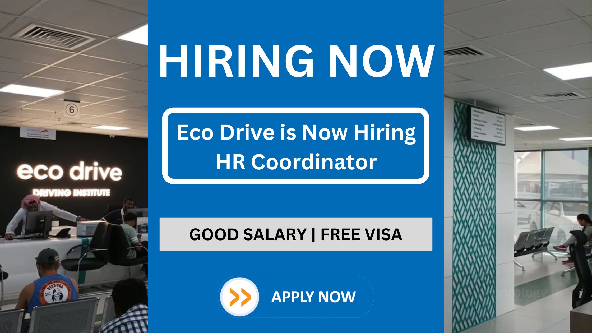 Eco Drive is Now Hiring HR Coordinator Vacancy