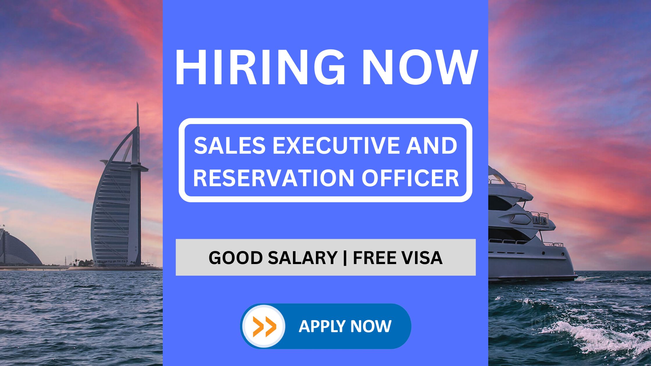 Sales Executive and Reservations Officer Job Vacancies in Al Ali Yachts