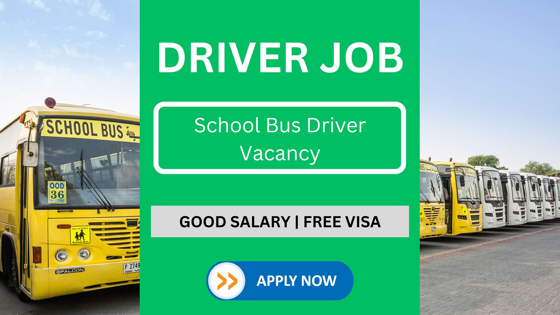 اچھی تنخواہ کے ساتھ اسکول بس ڈرائیور کی آسامی - اپریل 2023