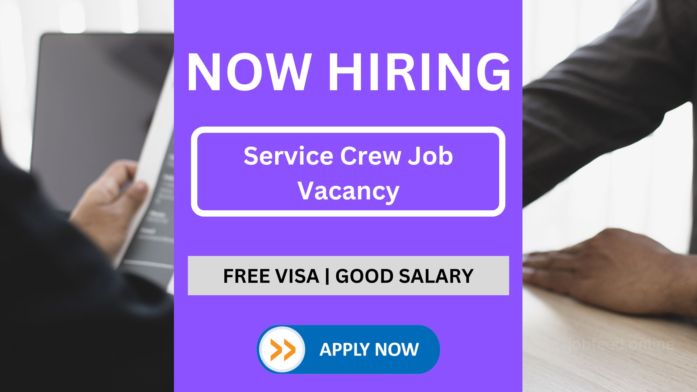 Service Crew Job Vacancy - At Least 2 Years Experience Required