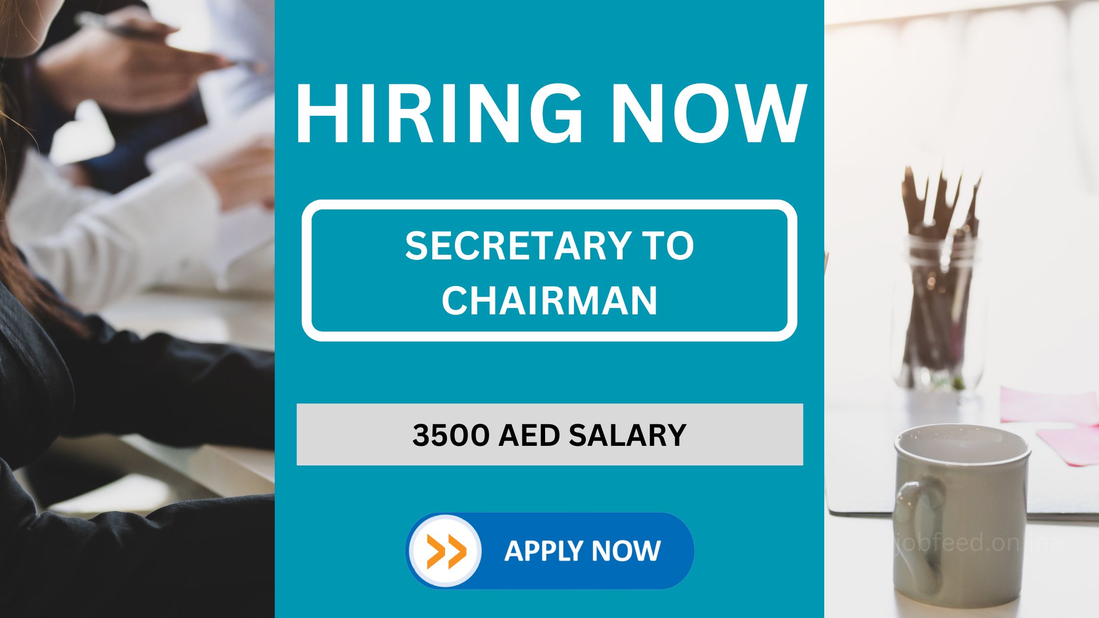 Secretary to Chairman: Salary Upto 3500 AED
