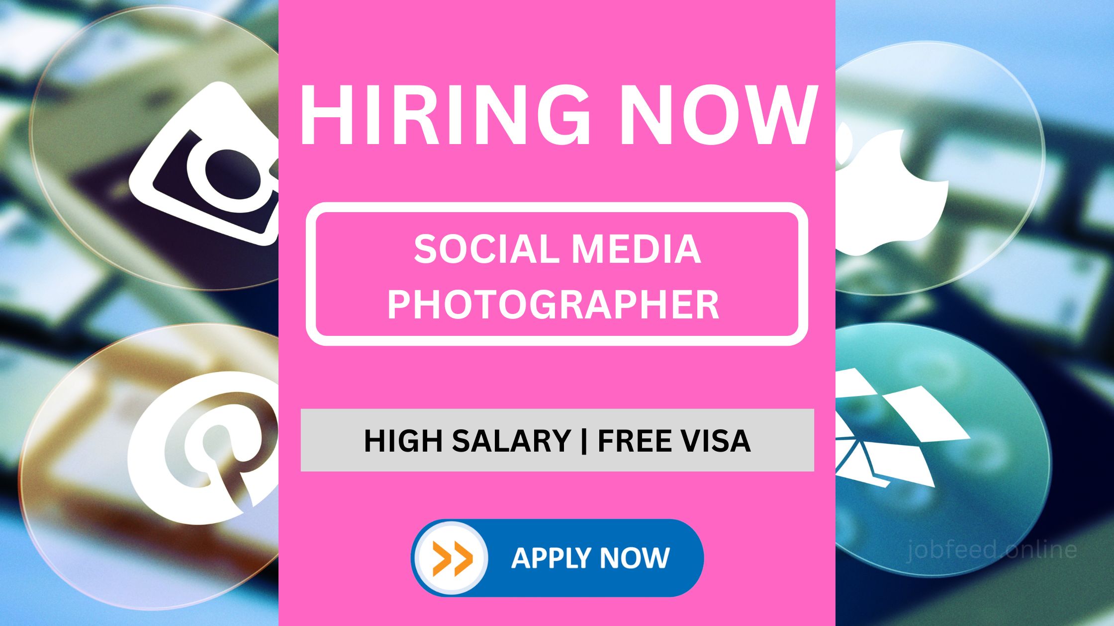 Social Media Photographer Vacancy with Attractive Salary