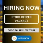 Store Keeper Vacancy in Al Khoory Hotels