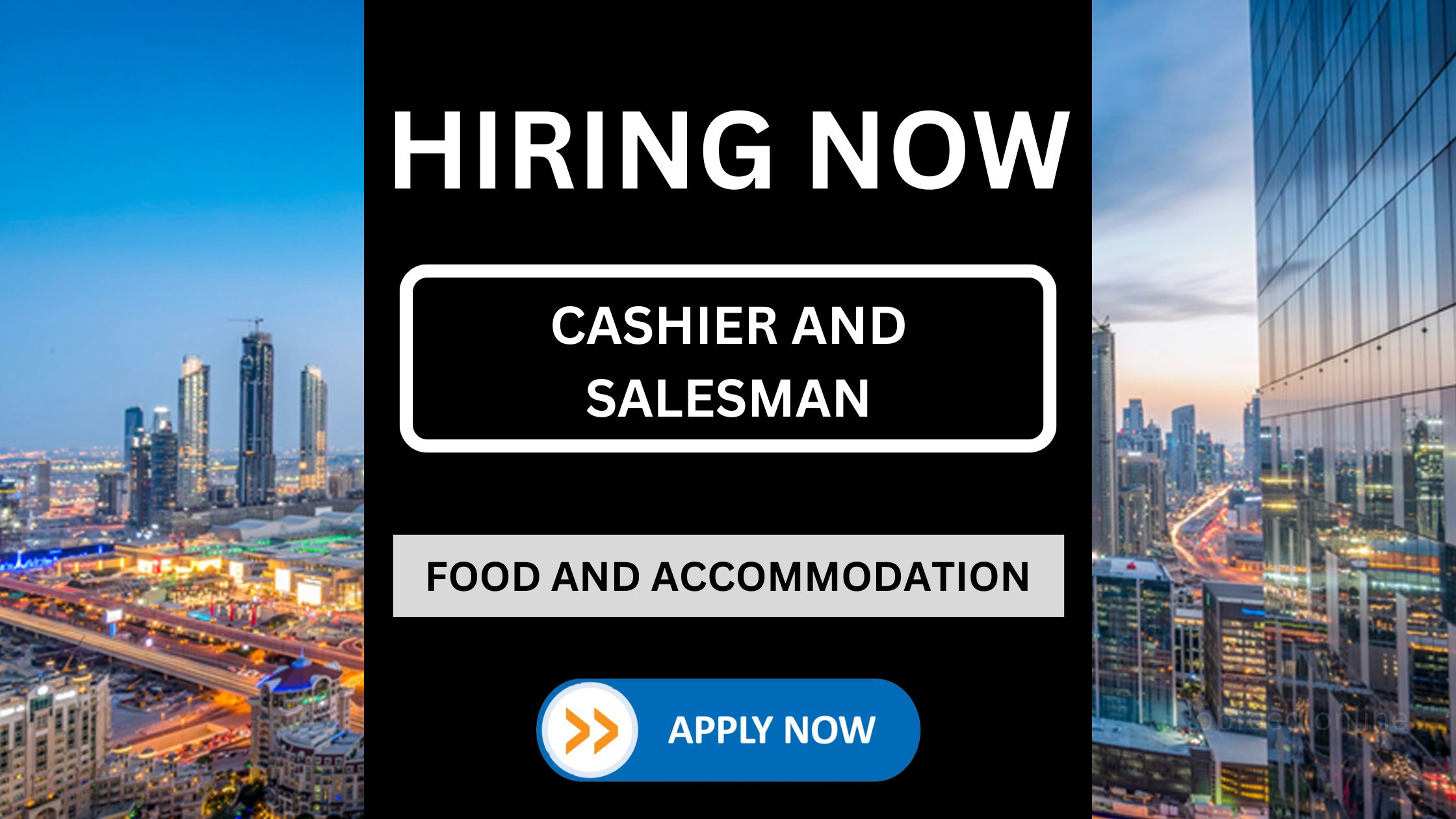 Cashier and Salesman Vacancy in UAE