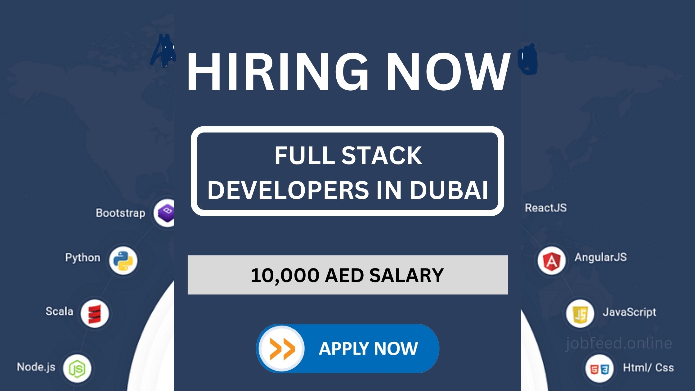 Looking for Full Stack Developers in Dubai: Salary 10,000 AED