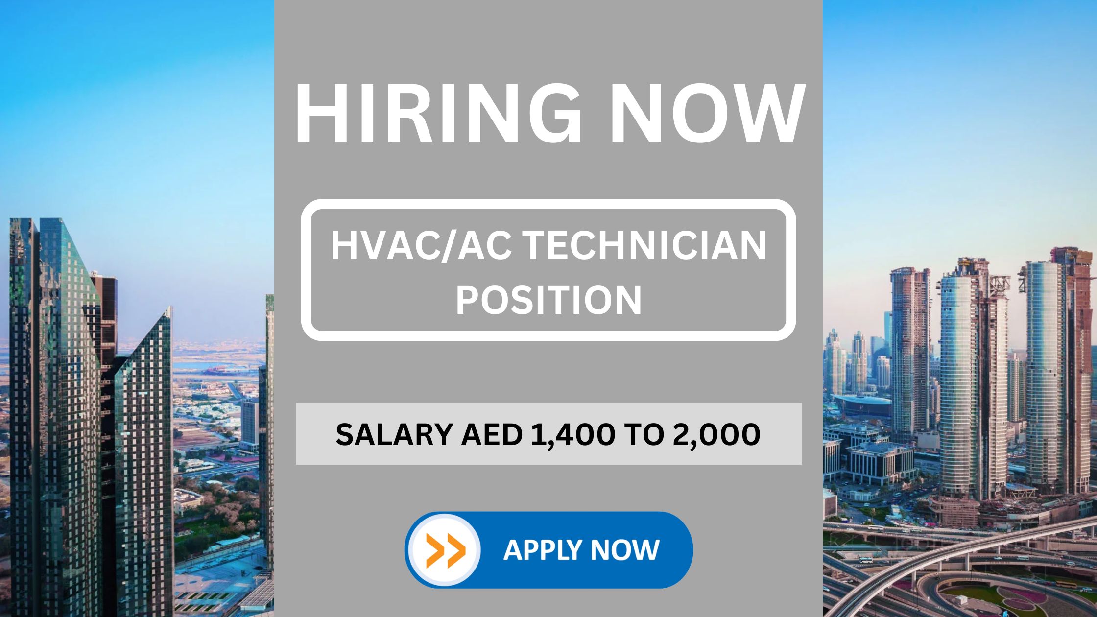 HVAC/AC Technician Position in Abu Dhabi, UAE: 10 Vacancies Available