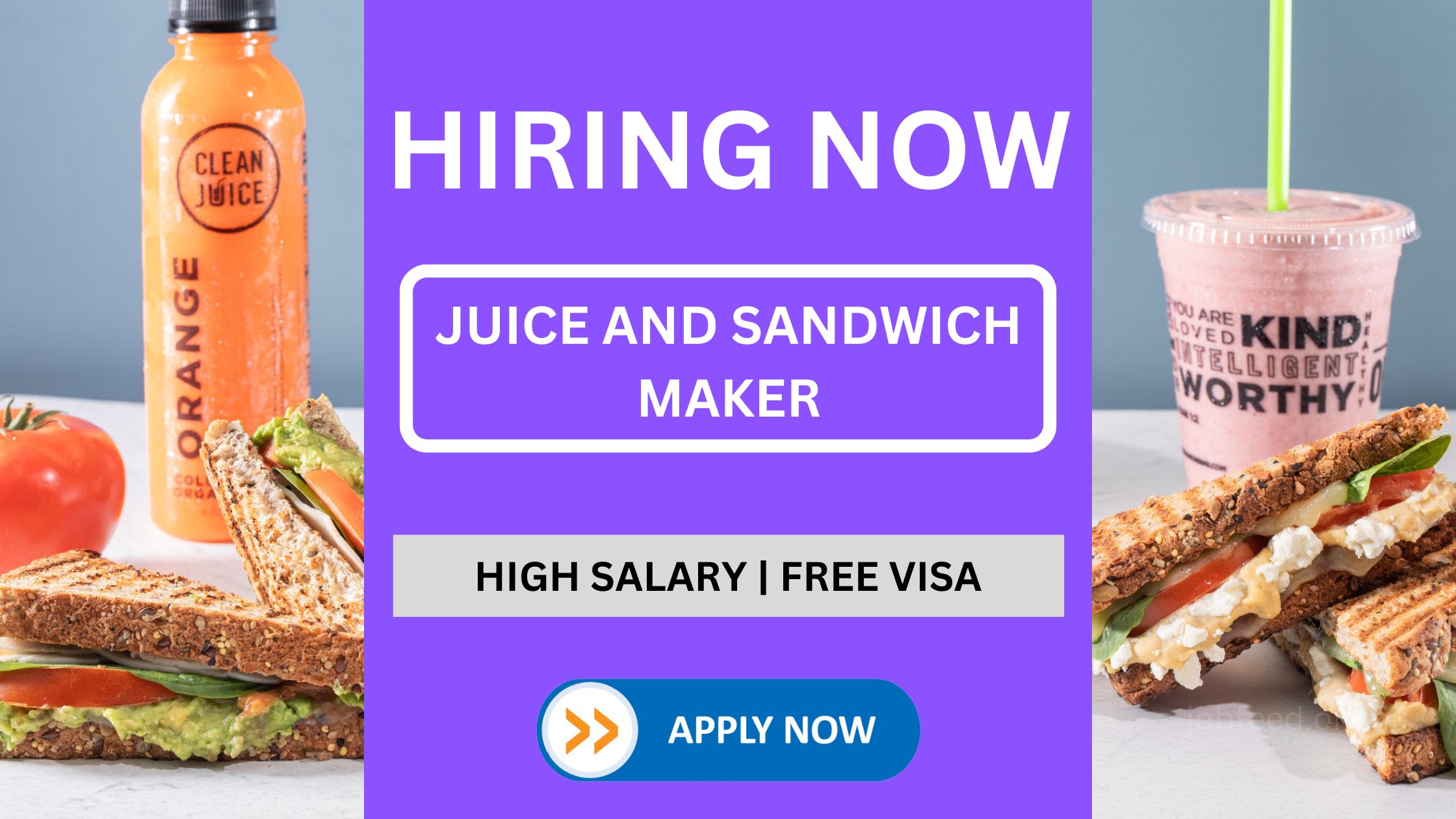 Juice and sandwich maker Vacancy in UAE