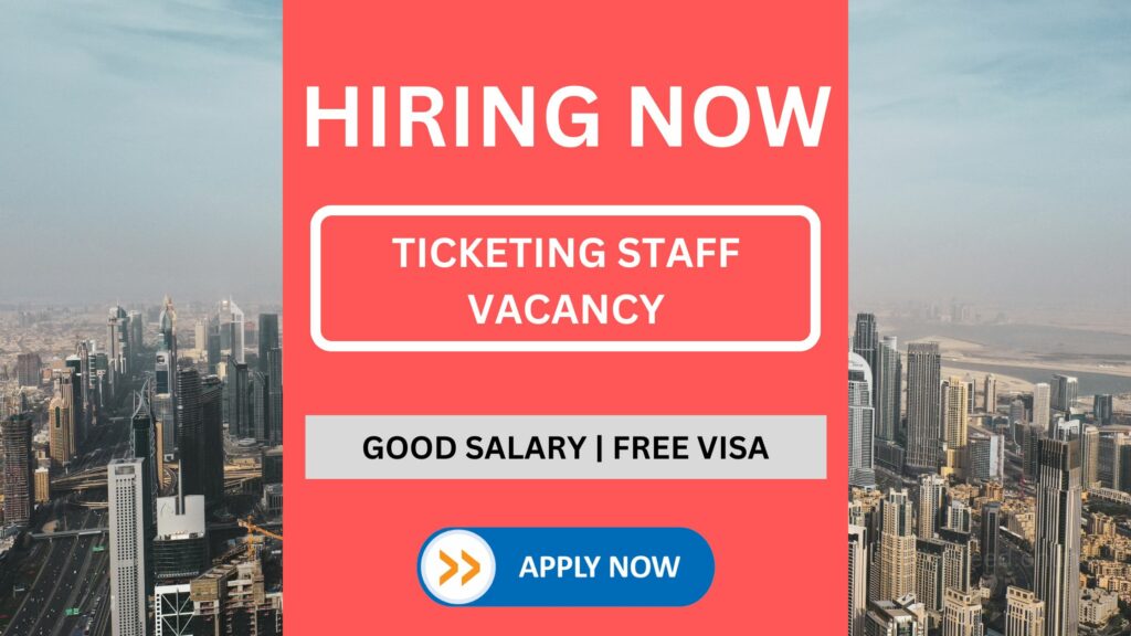 Vacancy for Ticketing Staff: Apply Now with Naquar Travels