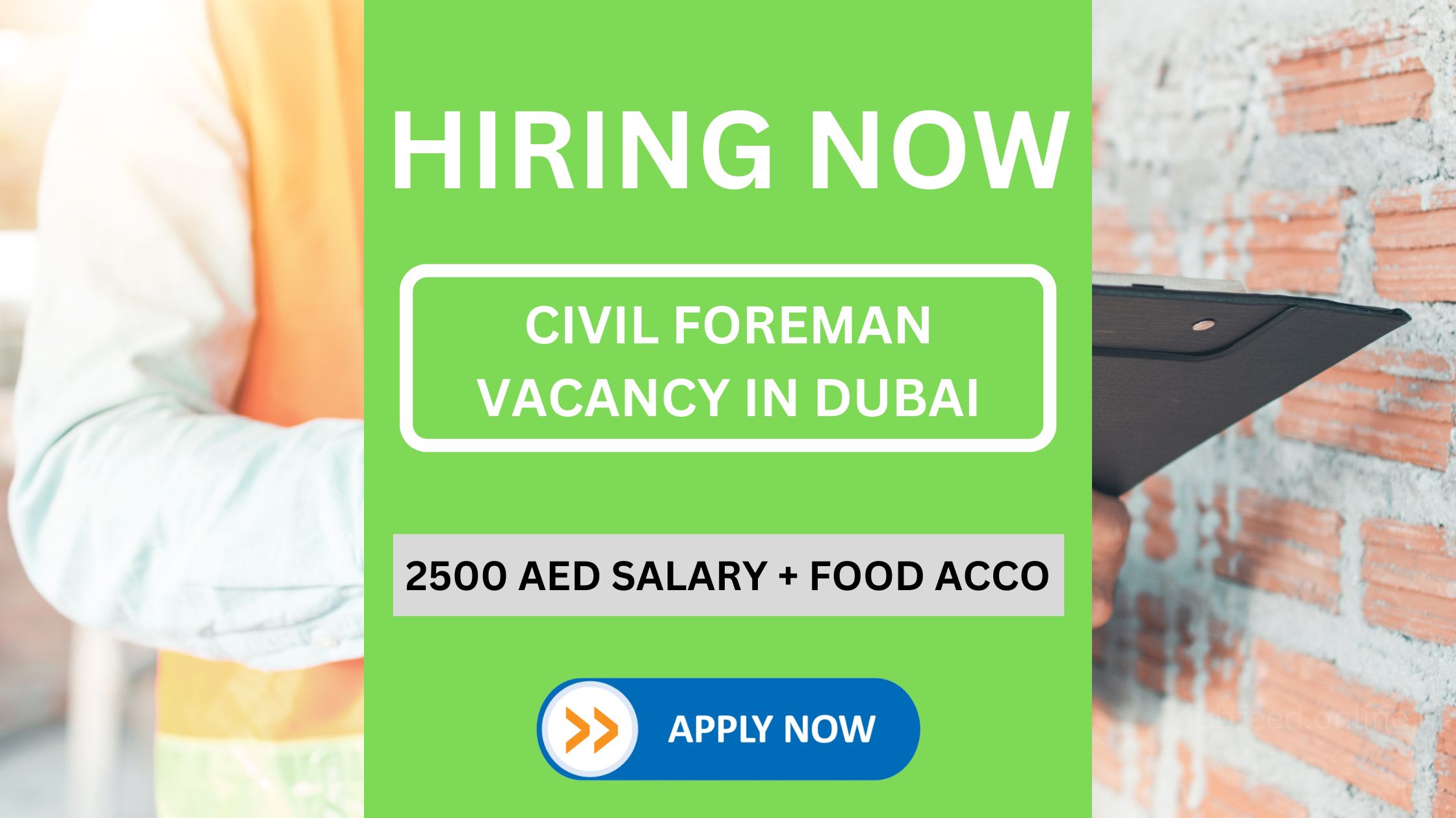 UAE Experienced Civil Foreman Required for Reputed Company in Dubai