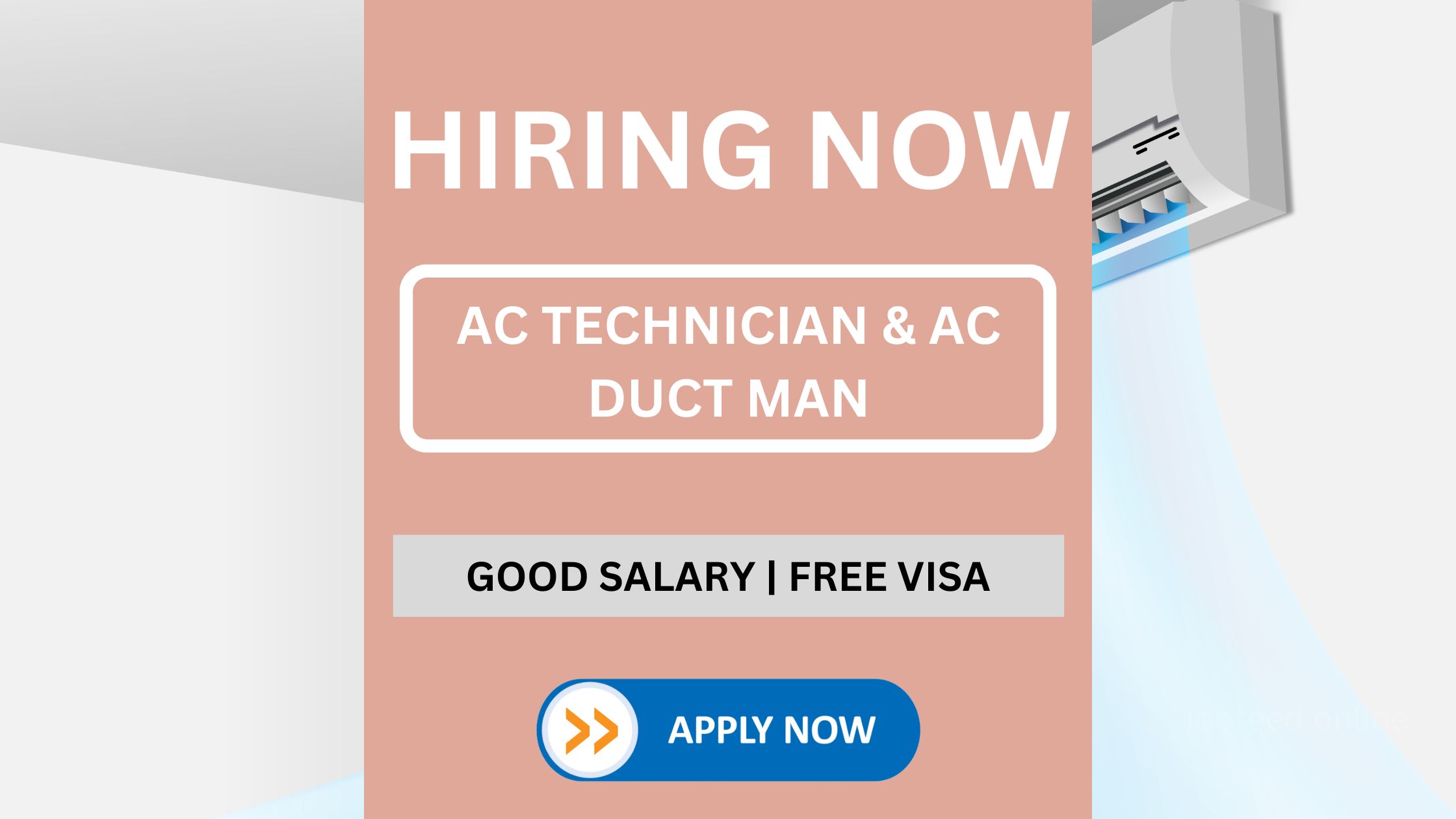 Job Opportunity: AC Technician & AC Duct Man Vacancy in Ajman
