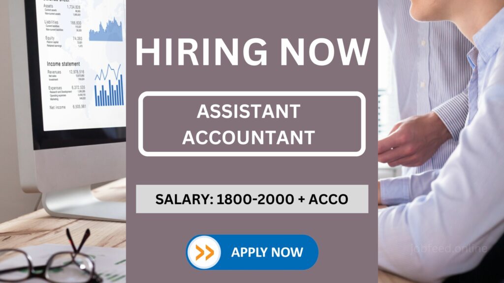 Assistant Accountant Job Vacancy In Fujairah