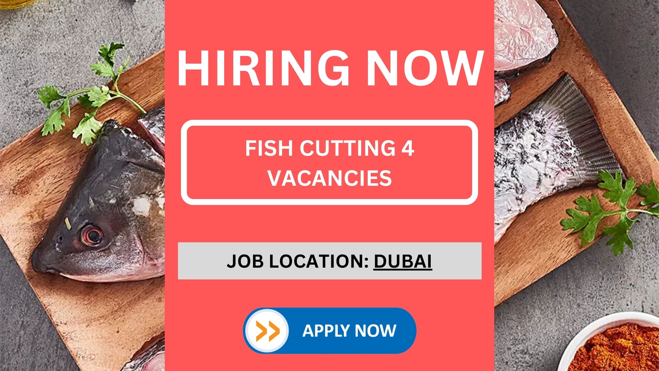 Seafood Shop Vacancy: Fish Cutting 4 Vacancies Available