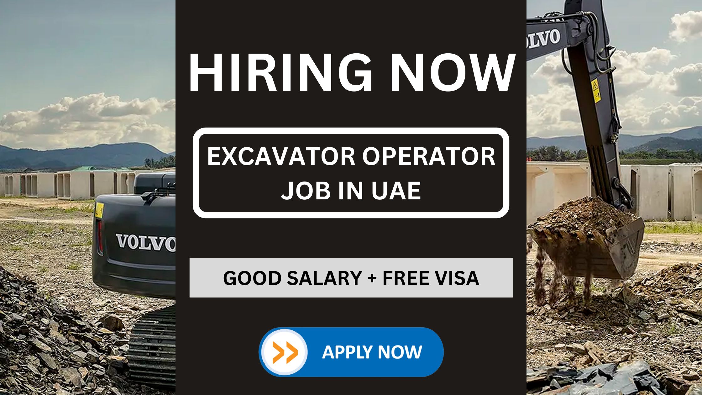 job in Abu Dhabi Excavator Operator